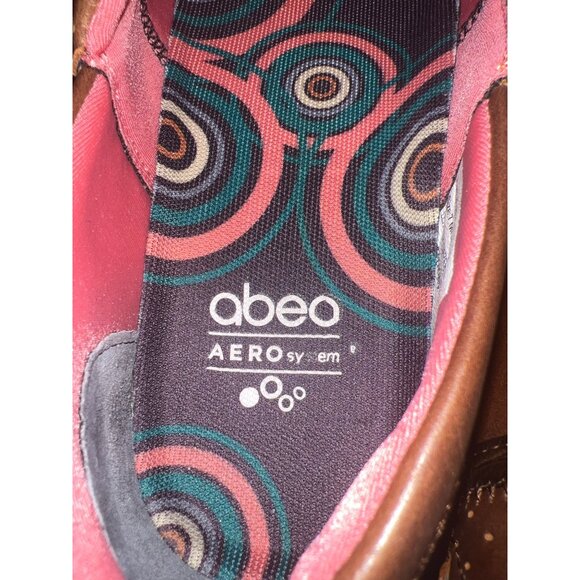 Abeo Cinda Aero System Slip On Flats Shoes Leather Brown Size 7 MED - Picture 5 of 7